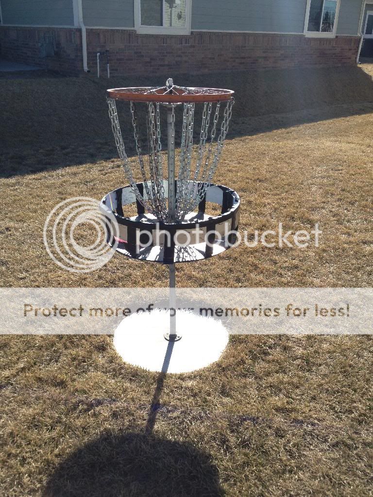 Used home made basket Kansas Disc Golf Association